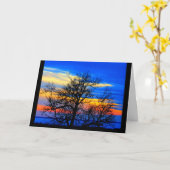 ウィンネバゴサンセット考えズ・オブ・ユー カード (黄色い花)