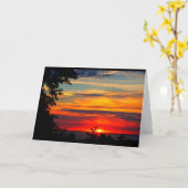 ウィンネバゴサンセット考えズ・オブ・ユー カード (黄色い花)