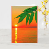 ウィンネバゴサンセット考えズ・オブ・ユー カード (黄色い花)