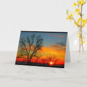 ウィンネバゴサンセット考えズ・オブ・ユー カード (黄色い花)