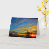 ウィンネバゴサンセット考えズ・オブ・ユー カード (黄色い花)