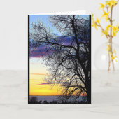 ウィンネバゴサンセット考えズ・オブ・ユー カード (黄色い花)