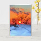 ウィンネバゴサンセット考えズ・オブ・ユー カード (黄色い花)