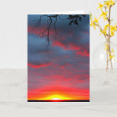 ウィンネバゴサンセット考えズ・オブ・ユー カード (黄色い花)