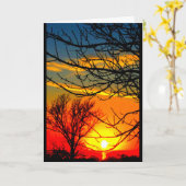 ウィンネバゴサンセット考えズ・オブ・ユー カード (黄色い花)