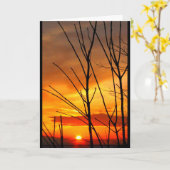 ウィンネバゴサンセット考えズ・オブ・ユー カード (黄色い花)