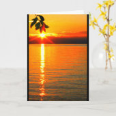 ウィンネバゴサンセット考えズ・オブ・ユー カード (黄色い花)