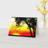 ウィンネバゴサンセット考えズ・オブ・ユー カード (黄色い花)