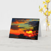 ウィンネバゴサンセット考えズ・オブ・ユー カード (黄色い花)