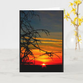 ウィンネバゴサンセット考えズ・オブ・ユー カード (黄色い花)