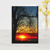 ウィンネバゴサンセット考えズ・オブ・ユー カード (黄色い花)