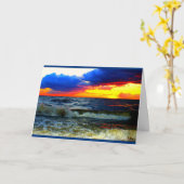 ウィンネバゴサンセット考えズ・オブ・ユー カード (黄色い花)