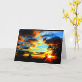 ウィンネバゴサンセット考えズ・オブ・ユー カード (黄色い花)