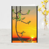 ウィンネバゴサンセット考えズ・オブ・ユー カード (黄色い花)