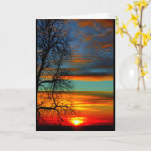 ウィンネバゴサンセット考えズ・オブ・ユー カード (黄色い花)