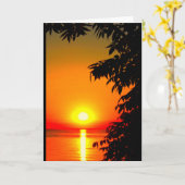 ウィンネバゴサンセット考えズ・オブ・ユー カード (黄色い花)