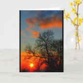 ウィンネバゴサンセット考えズ・オブ・ユー カード (黄色い花)