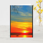 ウィンネバゴサンセット考えズ・オブ・ユー カード (黄色い花)