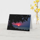 ウィンネバゴサンセット考えズ・オブ・ユー カード (黄色い花)