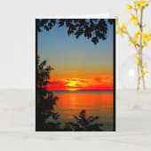 ウィンネバゴサンセット考えズ・オブ・ユー カード (黄色い花)