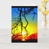 ウィンネバゴサンセット考えズ・オブ・ユー カード (黄色い花)