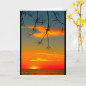 ウィンネバゴサンセット考えズ・オブ・ユー カード (黄色い花)