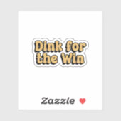 ウィンピックボール黄色レトロ用Dink シール (シート)