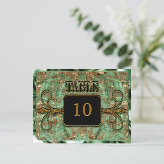 ウィンブリービクトリアンエベレット表番号カード ポストカード (スタンド正面)