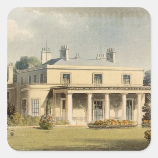 ウィンブルドン公園、R. Ackermann's (1764-1834) 'Rから スクエアシール (正面)