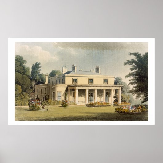 ウィンブルドン公園、R. Ackermann's (1764-1834) 'Rから ポスター (正面)