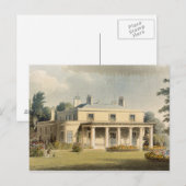 ウィンブルドン公園、R. Ackermann's (1764-1834) 'Rから ポストカード (正面/裏面)