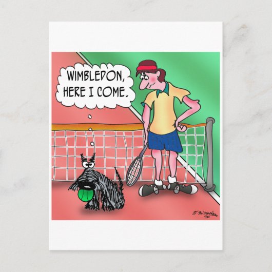 ウィンブルドン、こ来れ ポストカード (正面)