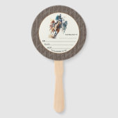 ウィンプレイスショーレースホースダービーパーティーブラウン ハンドファン (正面)