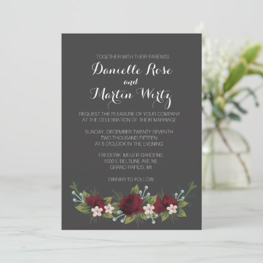 ウィン素朴ターウエディング招待状 招待状 (スタンド正面)