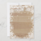 ウィン素朴ターベビーシャワー招待状ブルー&ホワイト 招待状 (裏面)