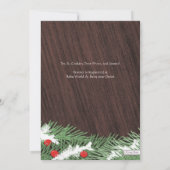 ウィン素朴ターメイソンジャーベビーシャワー招待状 招待状 (裏面)