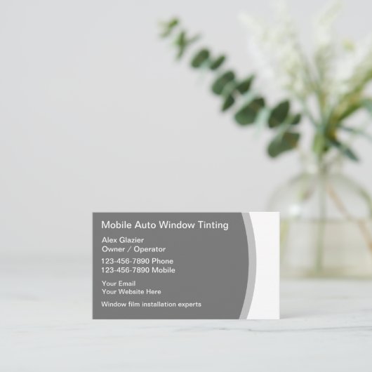 ウィン車のドウの名刺の色付け 名刺 (スタンド正面)