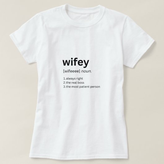 ウィーおもしろいフィー定義Tシャツ Tシャツ (デザイン正面)