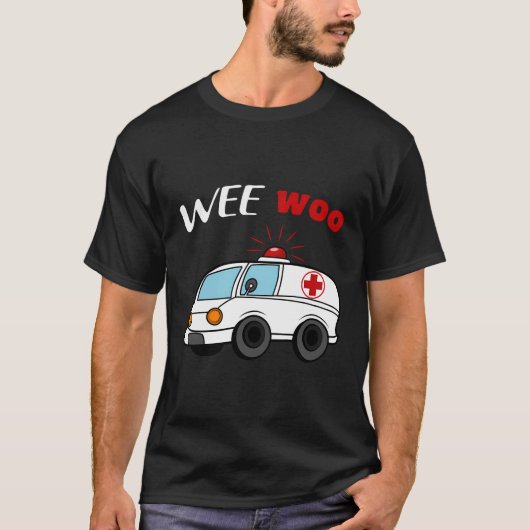ウィーの消防士または救助者 Tシャツ (正面)