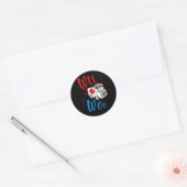 ウィーウアマーエムットアマー救急医療隊員救急車 ラウンドシール (封筒)