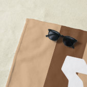 ウィーウィー新婚の花嫁コーヒーストライプのビーチタオル ビーチタオル (インサイチュ)