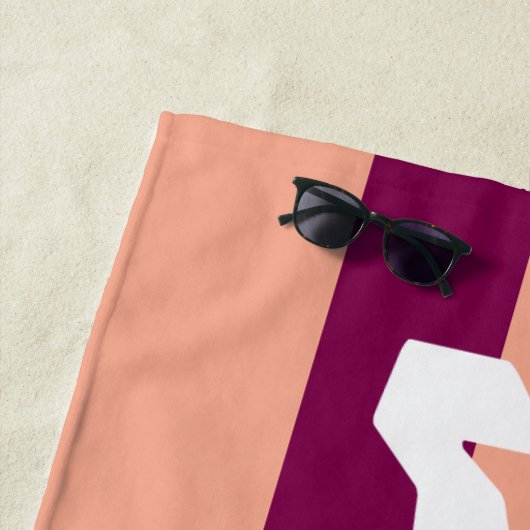 ウィーウィー新婚の花嫁コーラルピンクストライプビーチタオル ビーチタオル (インサイチュ)