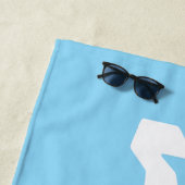 ウィーウィー新婚ブライドアクア&ホワイトビーチタオル ビーチタオル (インサイチュ)