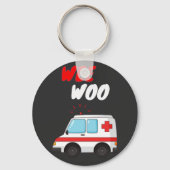 ウィーウイン救急車AMR EMS EMTおもしろい救急医療隊員ギフト キーホルダー (正面)