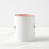 ウィーエレガントウィー黒脚白人女性 マグカップ (中央)