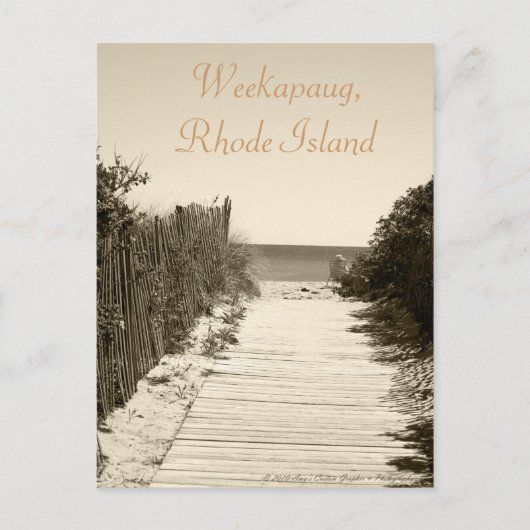 ウィーカプ8ロードアイランドポストカード ポストカード (正面)