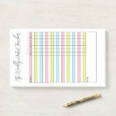 ウィーカラフルクリーの習慣トラッカーの注意 ポストイット (デスク)