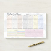 ウィーカラフルクリー食事プランナー ポストイット (デスク)