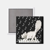 ウィーキャットオンピアノ鍵 マグネット (正面/裏面)