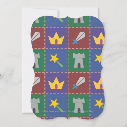 ウィーキルトファンタジーの赤ちゃんシャワー招待状 招待状 (裏面)